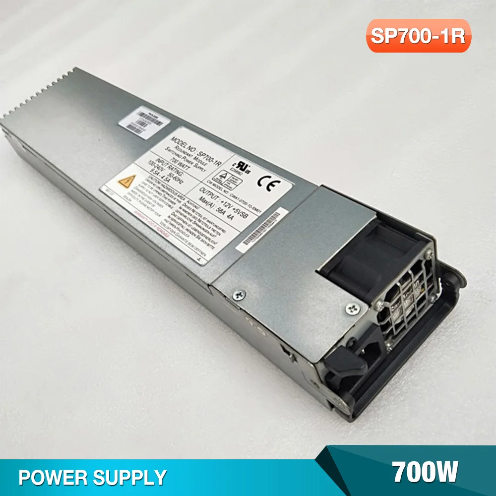 Original For Supermicro 1U 700W Server Redundant Power Supply SP700-1R