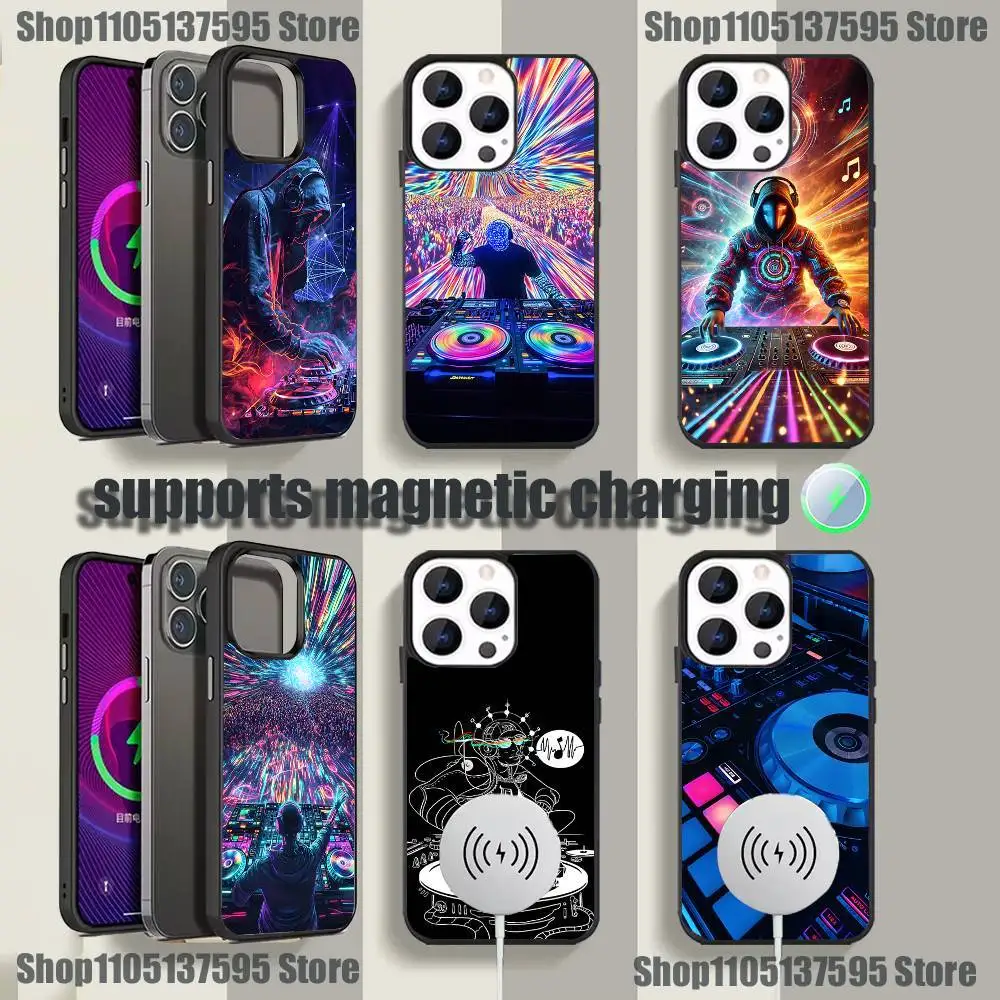 

DJ Mixer Music Phone Case For iPhone 17,16,15,14,13,12,11,Pro,Max,Plus,Mini,SE4,E Magnetic Magsafe Wireless Charging