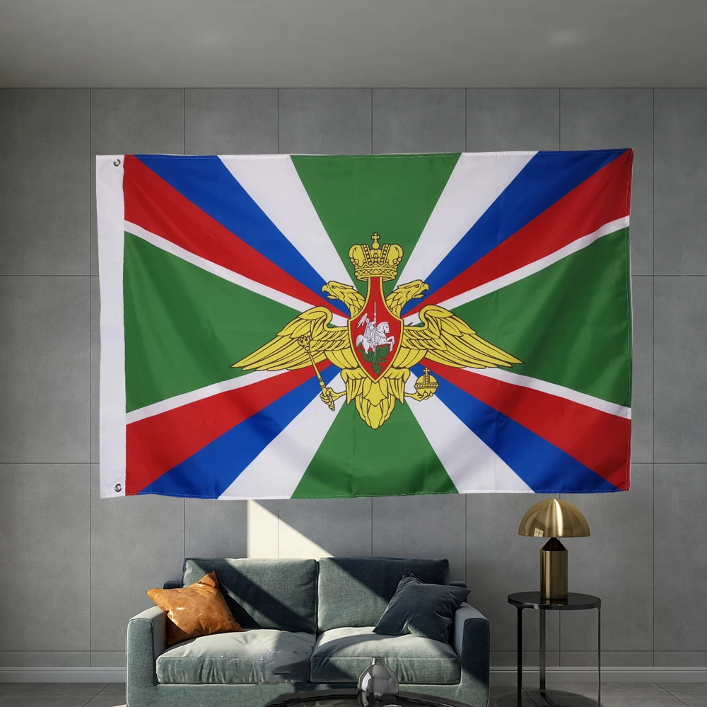 Border Guards Of Russia Flag The Border Service Russian Army Banner Material Object Photography Double Sided Hanging  Polyester