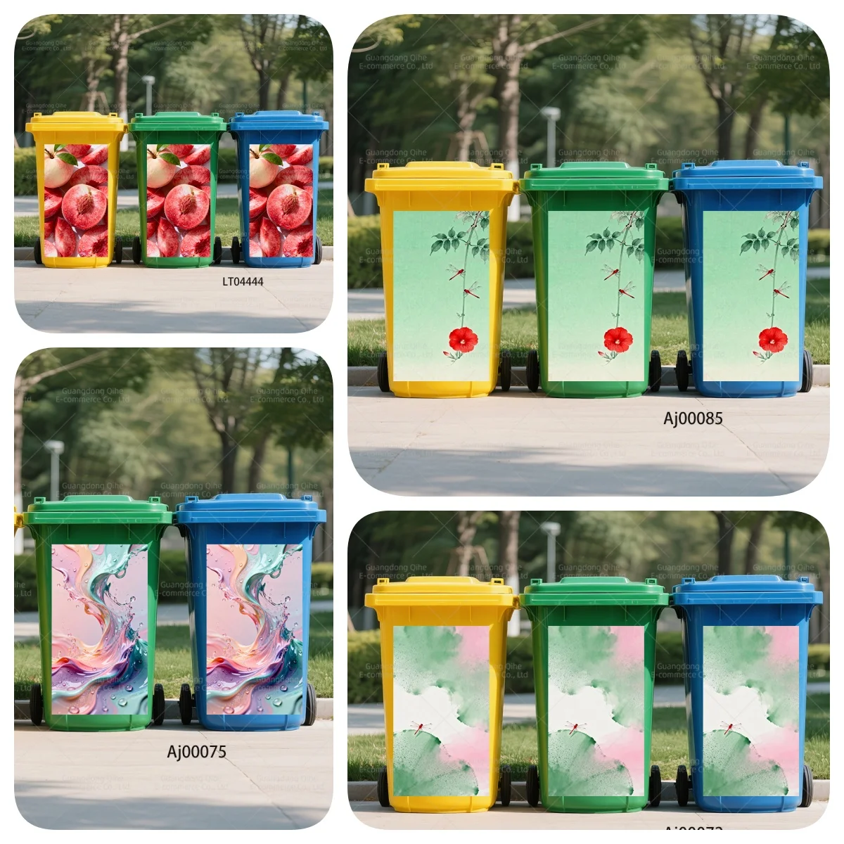 

bin stickers funny waterproof stickers Renovation Cover Decal Mural outdoor home decoration wallpaper for wall Home decoration