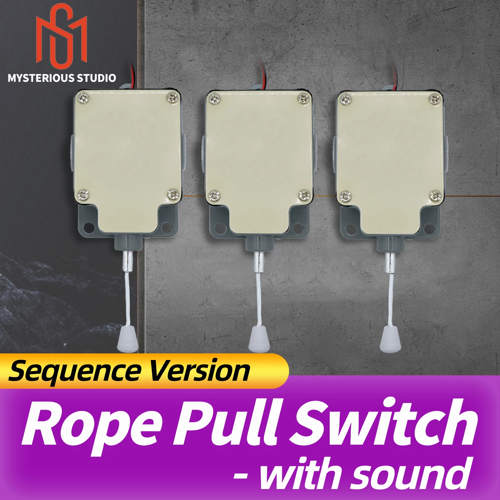 Escape Room Props Rope Pull Switch Pull the Rope in a Correct Sequence to Unlock Game Puzzle