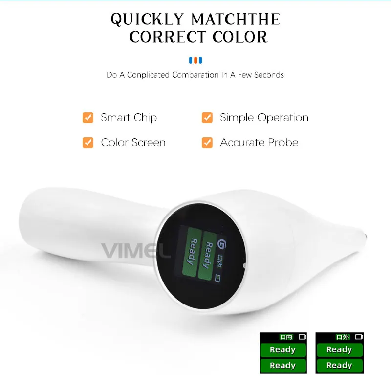 Photoelectric Tooth Color Comparator Digital Shade Guide Corrector LCD Screen Wireless Equipment