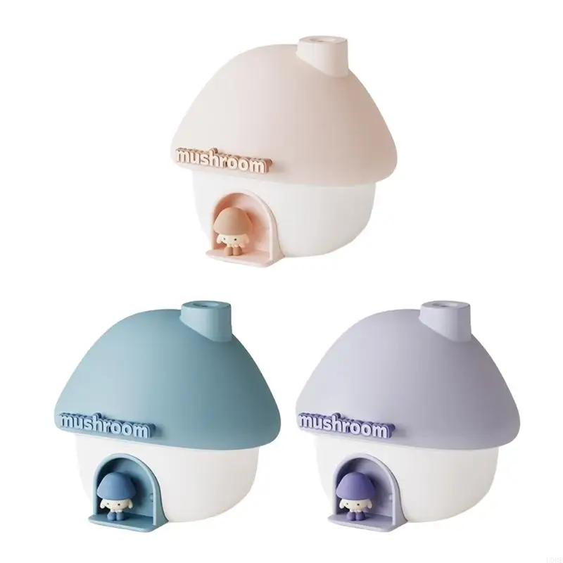 Mushroom House Light Home Office Desktop Aromatherapies Machine Car Bedroom Quiet Humidifier with LED Light