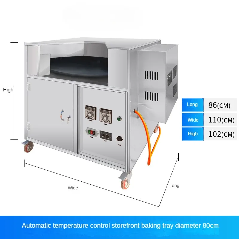 Handels üblicher Backofen mit automatischer Temperatur regelung und doppeltem Temperatur regelsystem, Edelstahl material in Lebensmittel qualität