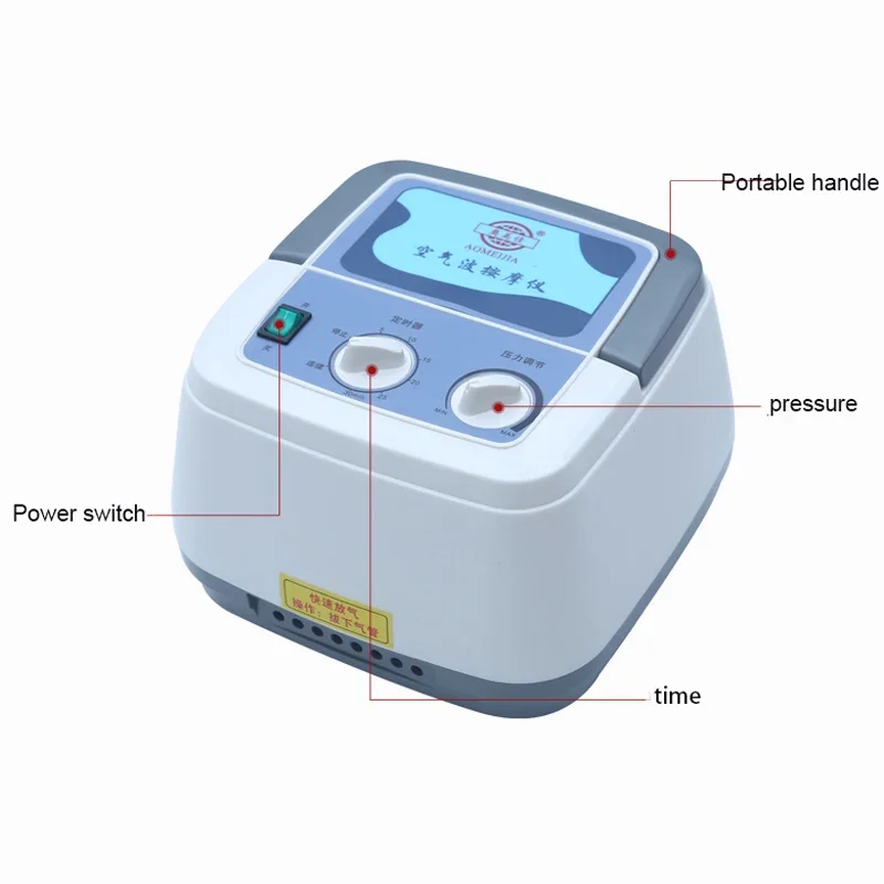 Masajeador de compresión de aire para piernas y pies, presoterapia con 8 Airbag, terapia infrarroja de vibración, presión de onda de aire neumática