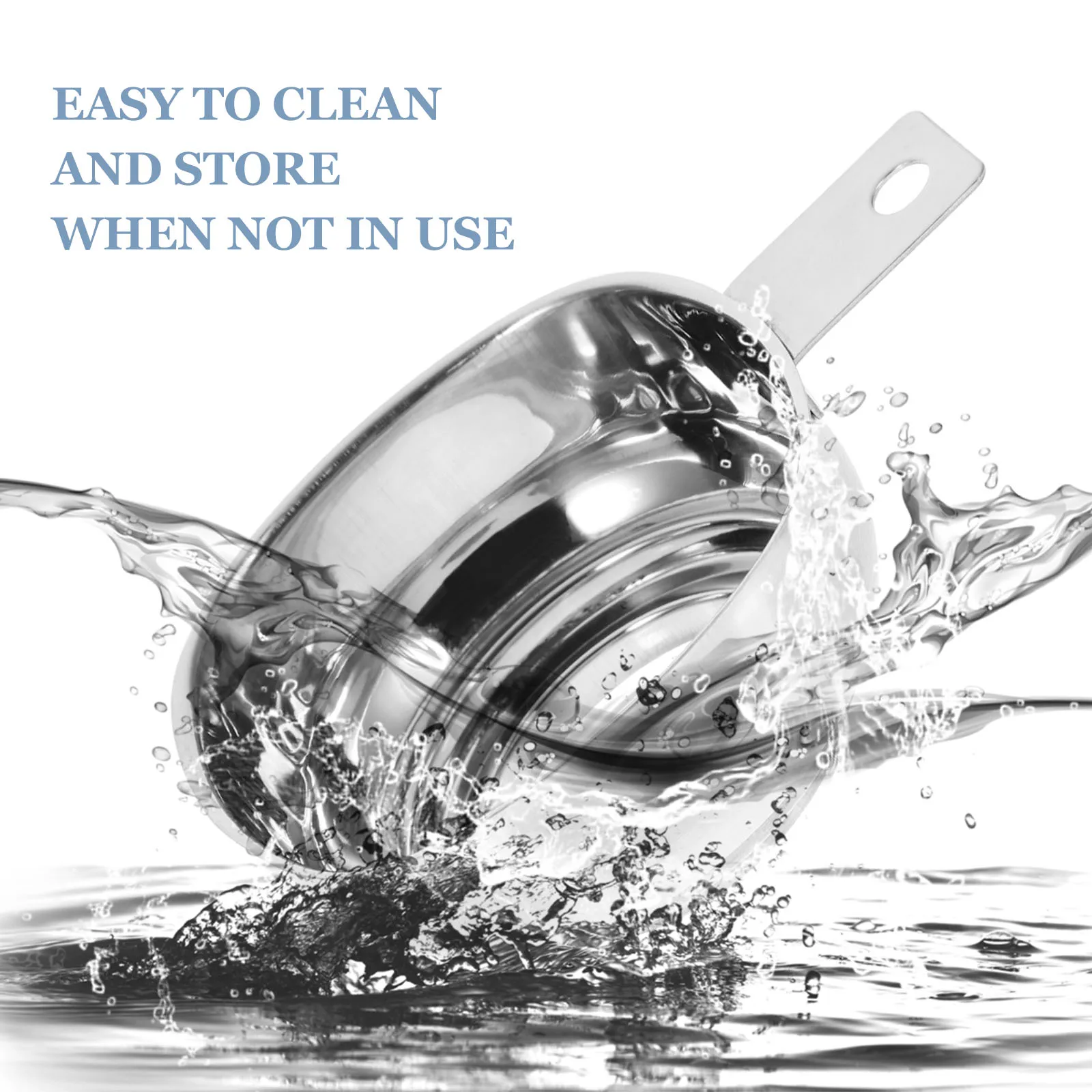 

2Pcs Wide Mouth Stainless Steel Funnels Practical Kitchen Funnel for Jam Oil Liquid Transfer Household Funnel Easy Clean
