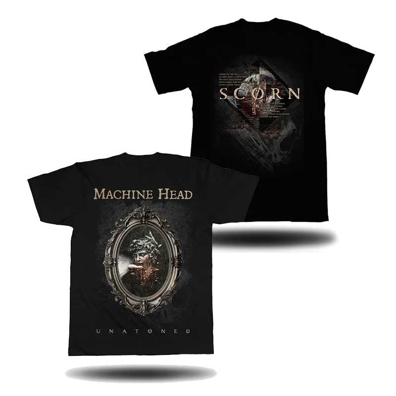 Machine Head Band Noise Metal Trend Rock Punk Loose Print Men's T-shirt Short Sleeve view 2