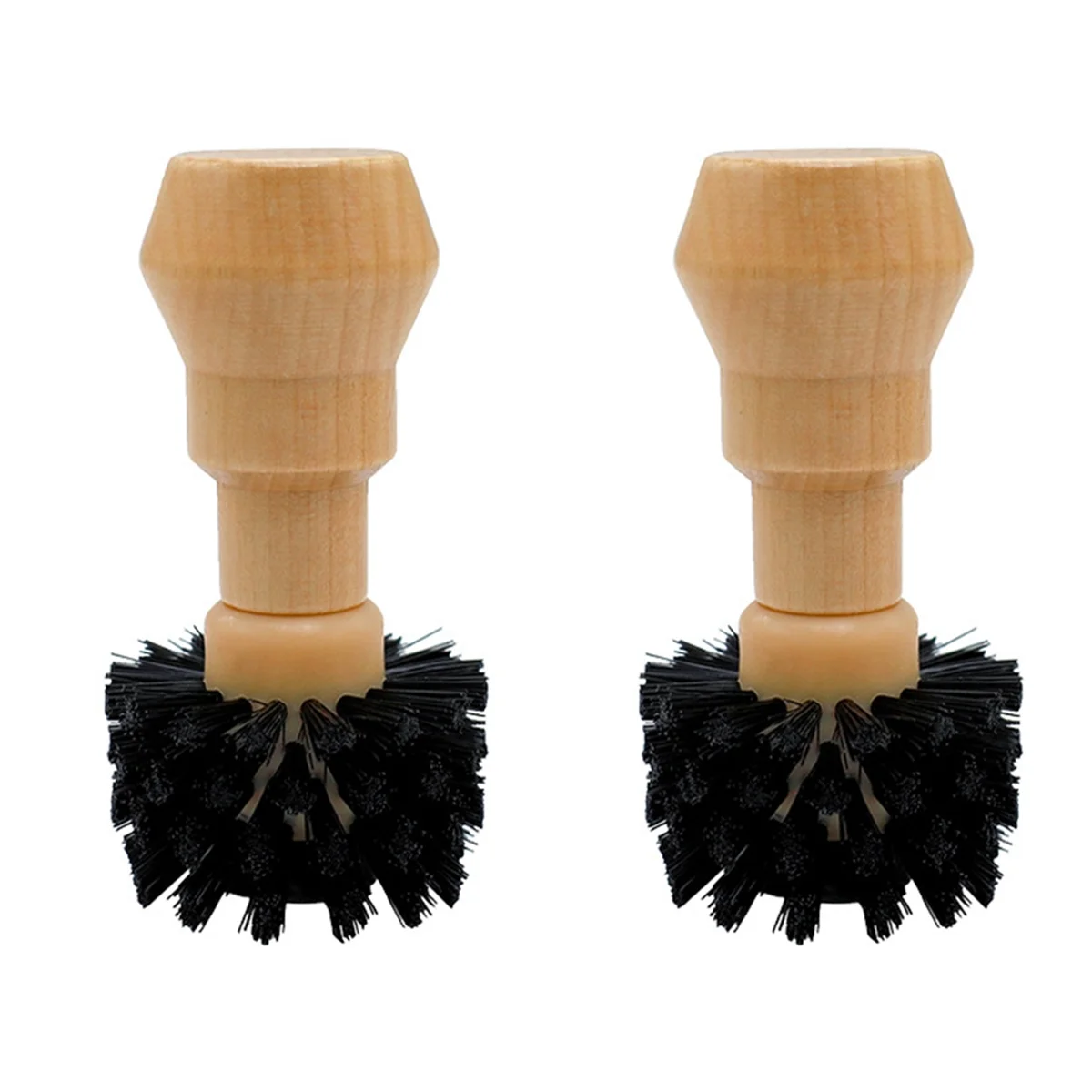 Coffee Handle Cleaning Brush, Coffee Powder Cleaning Brush, Bar Coffee Powder Cleaning Brush, Tool with Wooden Handle