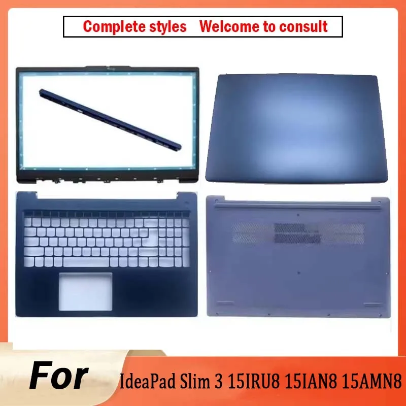New For IdeaPad Slim 3 15IRU8 15IAN8 15AMN8 15ABR8 Laptop LCD Back Top Cover Front Bezel Upper Case Lower Bottom Cover  keyboard