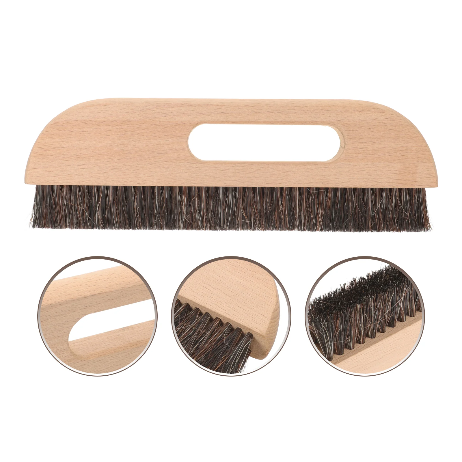 Wallpaper Brush Smoothing Tool Horsehair Thicken Pasting Beech with Handle Paste for Wallpapering Scraper