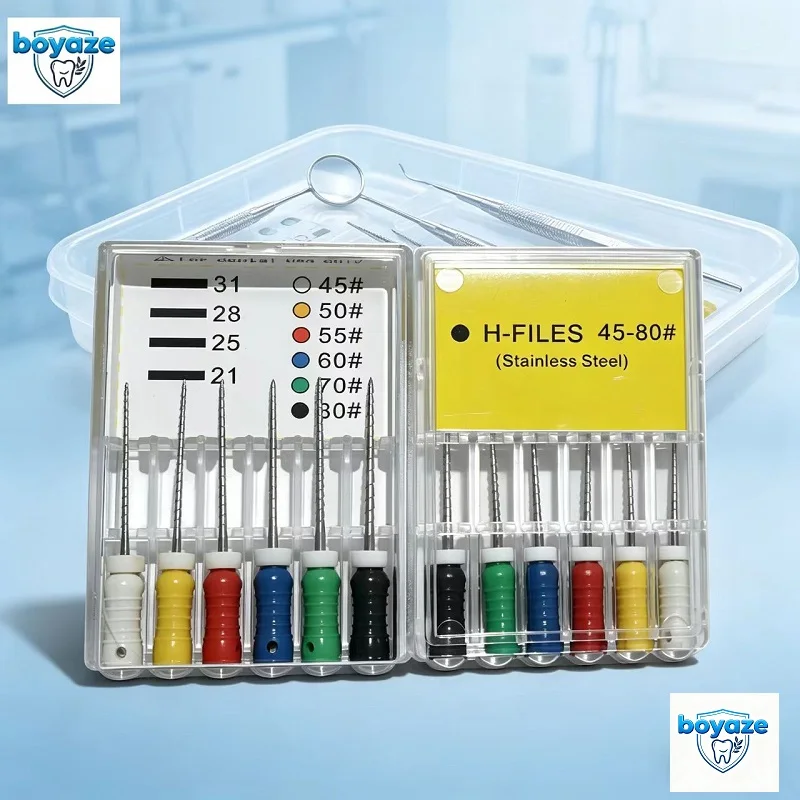 

10Box H-Files dental dentistry dental instruments Endodontic files Endodontic Root Canal Files Dental Hand Use Dentist