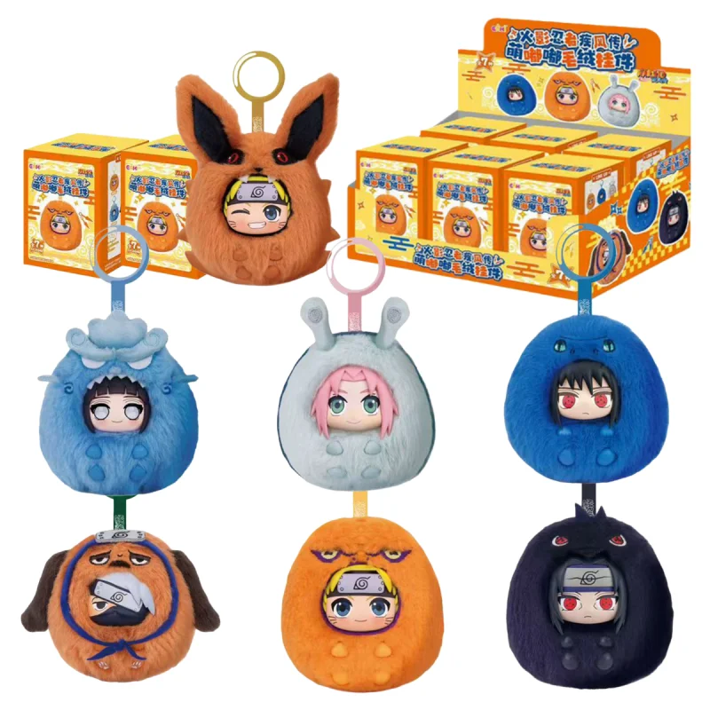 

[Подлинный] Spot Eaki Naru-To Shippuden, милая плюшевая серия Dodo, слепая коробка с подвеской - Нару-To Kakashi Haruno Sakura, коллекционные подарки