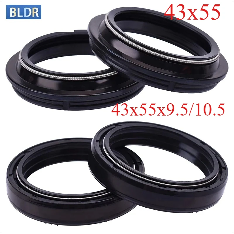 

43x55x9.5/10.5 Front Fork Suspension Damper Oil Seal 43 55 Dust Cover For TRIUMPH TIGER 900 955i TRIDENT 900 TROPHY 900 KAYABA