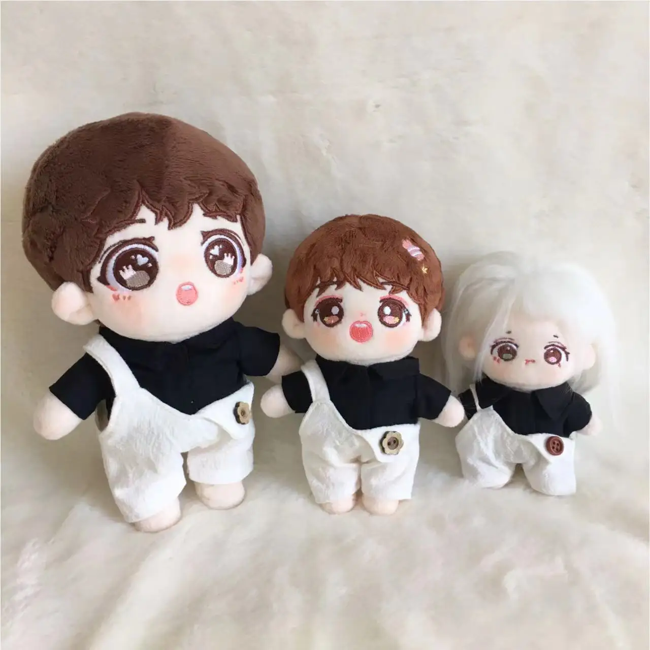 Handmade 10cm15cm20cm overalls doll clothes star doll suitable for doll clothes without dolls