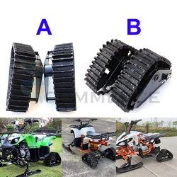 Rubber Track Wheels Sets For 50cc-250cc ATV UTV Buggy Snowmobile Quad Dirt Bike Electric Motorcycle Sand Snow Track System