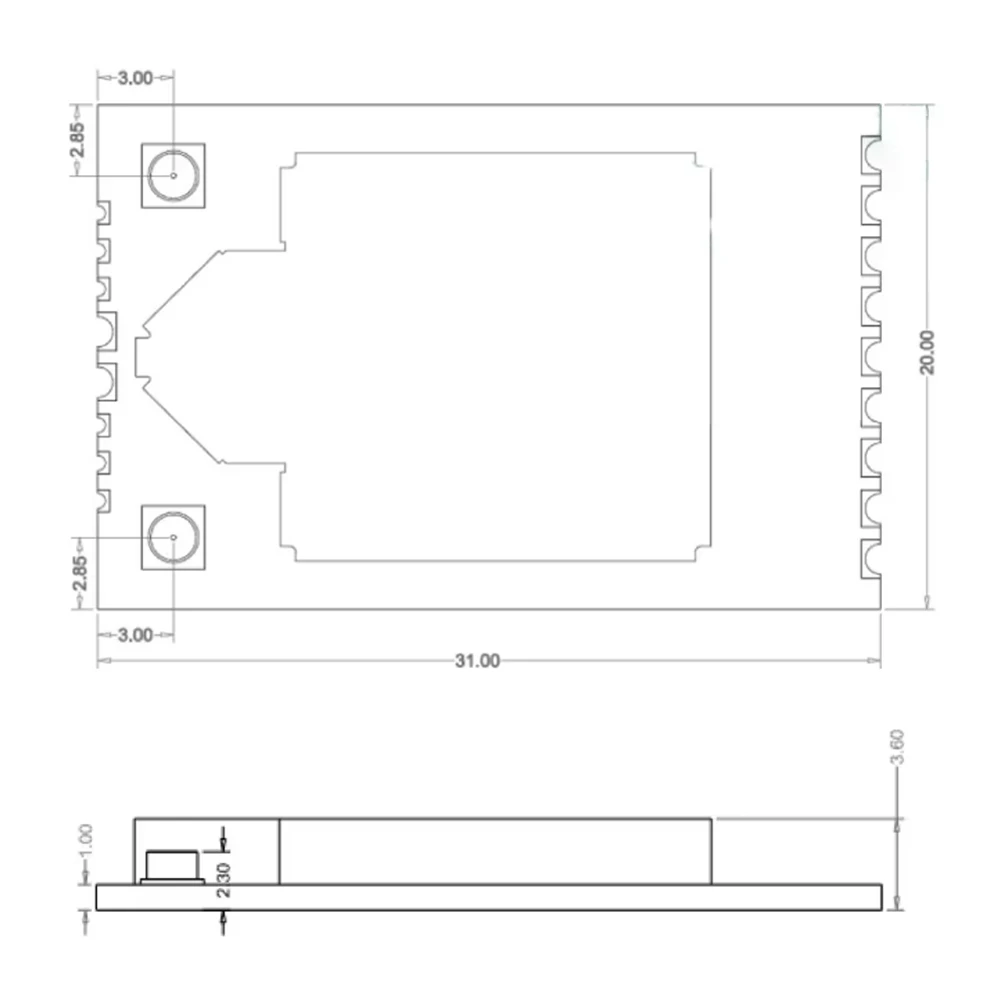 B53CC RTL8812CU Wireless Dual Band WIFI Module 2.4G/5G High Power for Linux Android USB Interface IPEX BL-M8812CU2