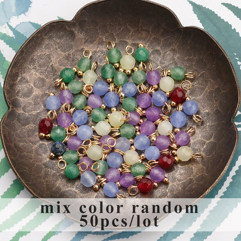 assoonas, 50 Stück/Lot, M899, Schmuckzubehör, 18k vergoldet, Kupfermetall, Naturstein, handgefertigt, DIY-Ohrringe, Schmuckherstellung – Detail 15