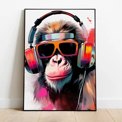 Gaming Poster Monkey Print Gaming Canvas Painting Gaming Wall Art Picture Childrens Bedroom Art for Home Decoration