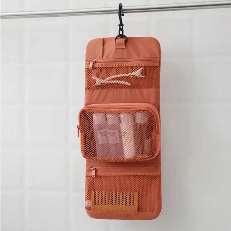 2026 New Detachable Japanese Muji Makeup Handbag Wallet Portable Toiletry Storage Small Bag With Buckle Rectangular Card Holder