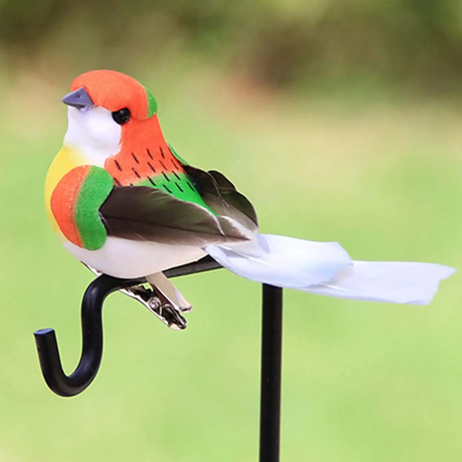 6 Pieces Artificial Birds Simulation Bird Models Floral Arrangements for Festival Patio Branches Micro Landscape Decoration