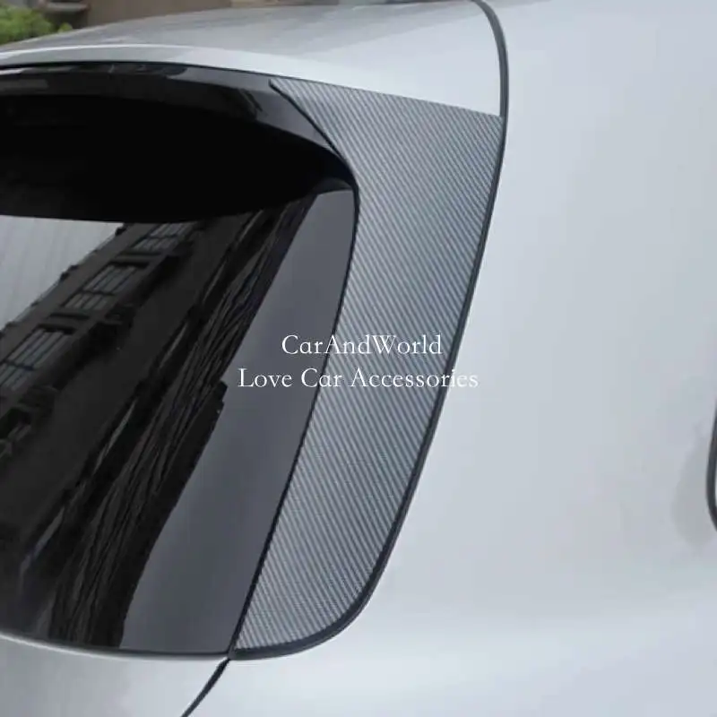 For LEADING IDEAL LiAuto L9 2022-2024 Tail Wing Rear Trunks WIndow Triangle Pillar Cover Trims ABS Chrome Car Accessories