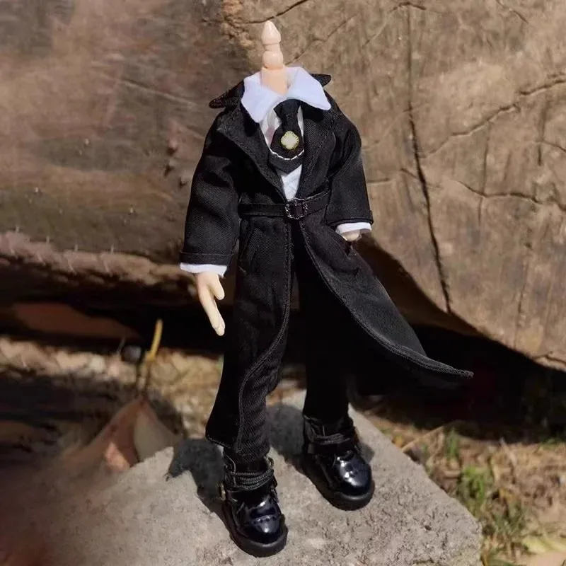 Langes Windbreaker-Hemd und Hose im Maßstab 1:12, Asi 2.0 OB11-Kleidungsmodell, passend für 1:12 Azone Picco Actionfigur-Körperpuppen – Detail 4