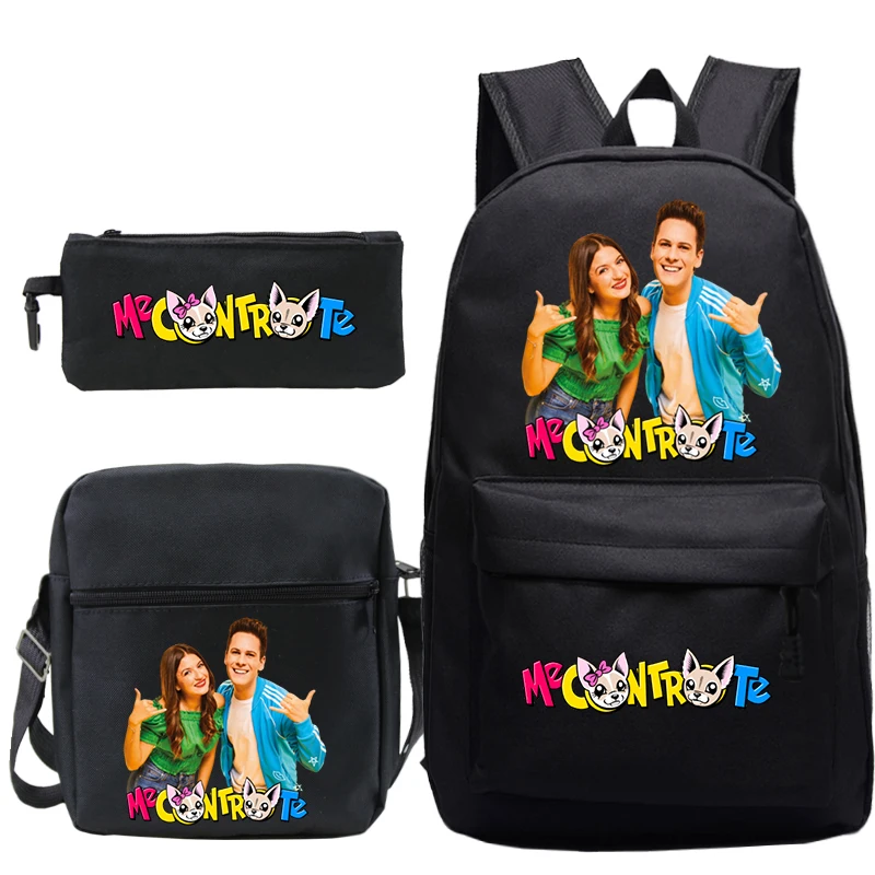 3PC-SET Me Contro Te กระเป๋านักเรียนเด็กชาร์จกระเป๋าเป้สะพายหลังนักเรียน Me Contro Te กระเป๋าเป้สะพายหลังชายหญิงน่ารักการ์ตูนโรงเรียนกระเป๋า Mochila