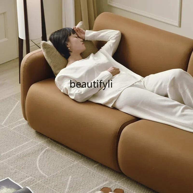 

Light French retro sofa small apartment living room antique Nordic simple bedroom technology fabric sofa