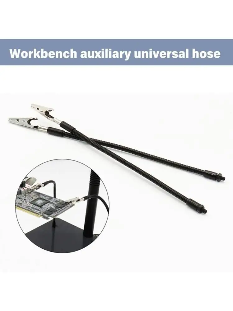 652F 2Pcs Helping Hands Soldering Clamp Adjustable Soldering Clip Flexible Gooseneck