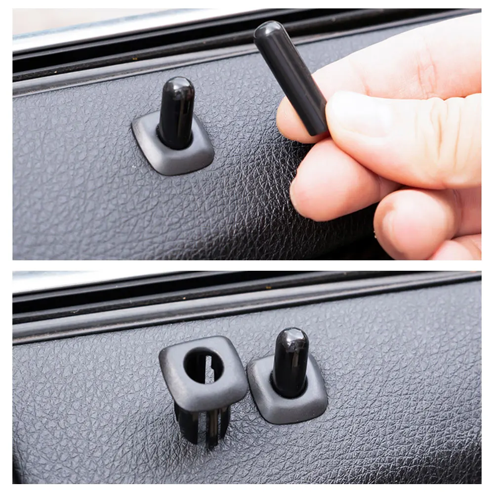 4PCS Car Rear Door Lock Pin Knob Cap ABS Interior Accessories for BMW 5 Series F10 F18 E39 X5 E53 520 525 523 528 530 X3 X4 F25