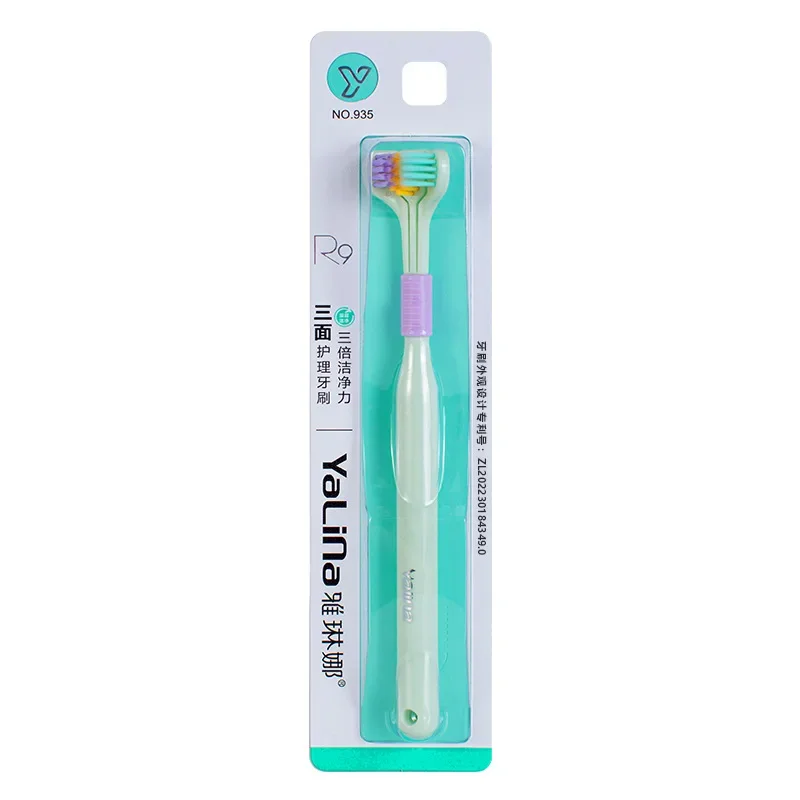 Oral Care Safety Teeth Brush Oral Health CleanerThree Sided Soft Hair Tooth Toothbrush Ultra Fine Soft Bristle Adult Toothbrush