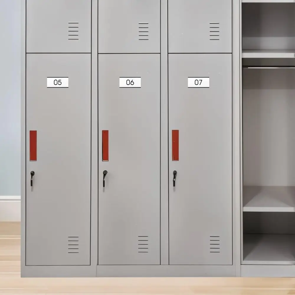 Porta etichette magnetico per carte di carta bianca Porta etichette per scaffali con pellicola protettiva con magnete forte, regolabile, senza pasticcio