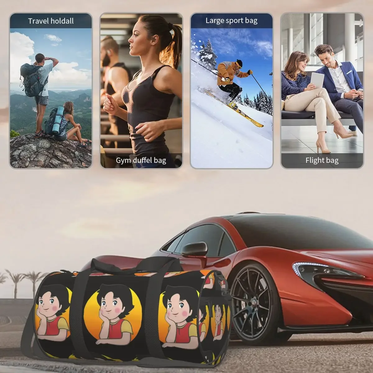 Heidi Large Duffle Gym Bag Multi-Functional Duffle Travel Bags Handbags Fitness bag