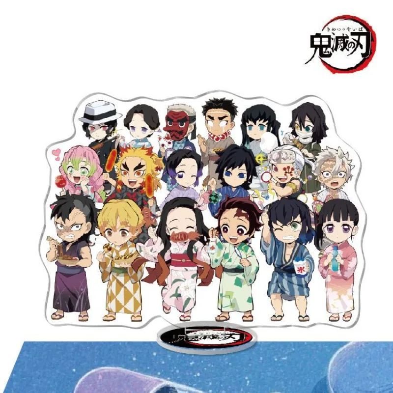 Demon Slayer Tanjiro Kamado Tokitou Muichirou Giyu Tomioka Acrylic Stand Anime Peripheral Cute Desktop Ornaments Kawaii Goods