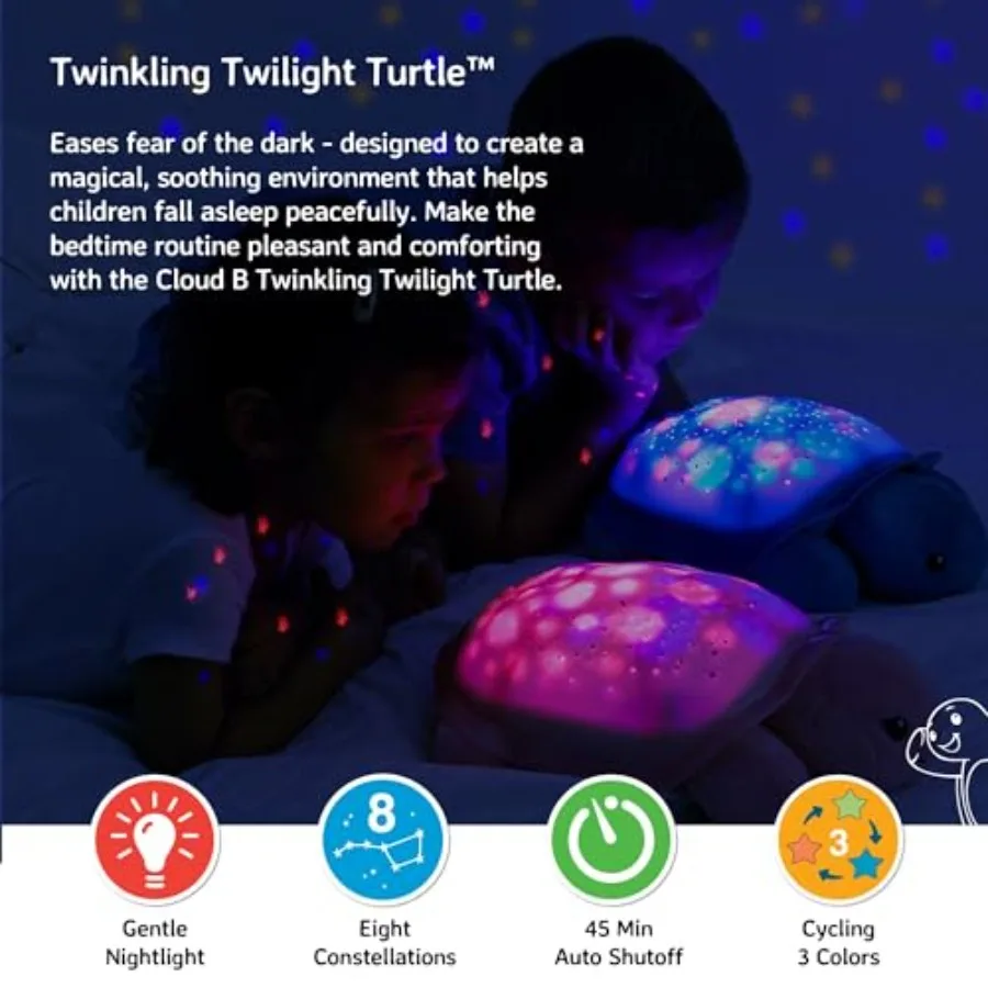Cloud b Comforting Nightlight Star Projector w/ Soothing Sounds Gentle Brightness 3 Colors AutoShutoff - view 3