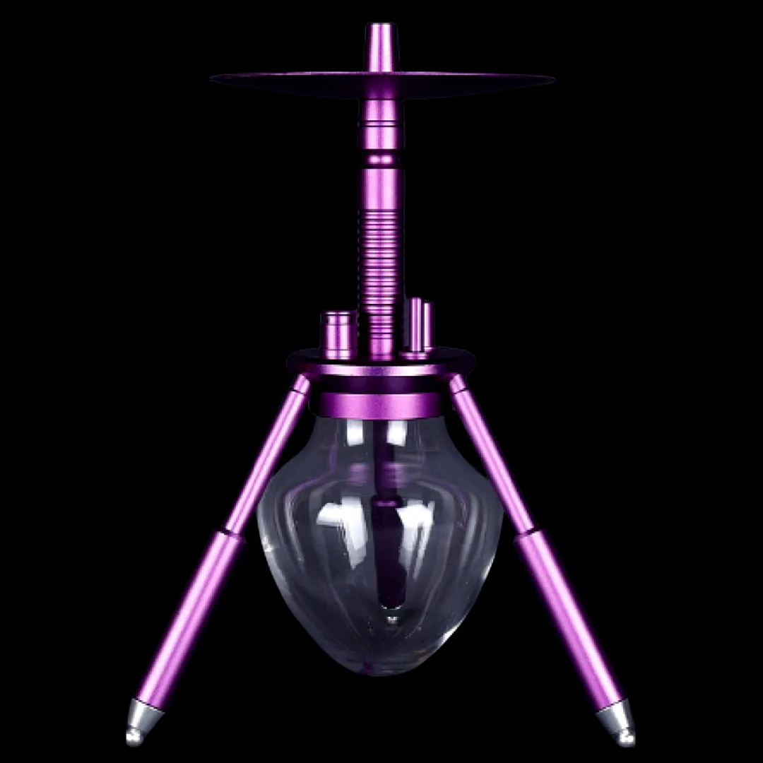 Portable Hookah Aluminium Alloy Spider Tripod Arabic Shisha Chicha Narguile Completo Smoking Acecessories Glass Pipe For Smoke