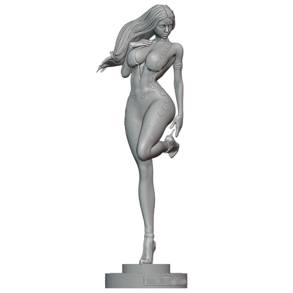 1/24 Sexy Lady Diana 3D Print Fantasy Human Figure Resin Model Figure Toy Miniature Reduction Statue Unpainted Grey Effigy ﻿