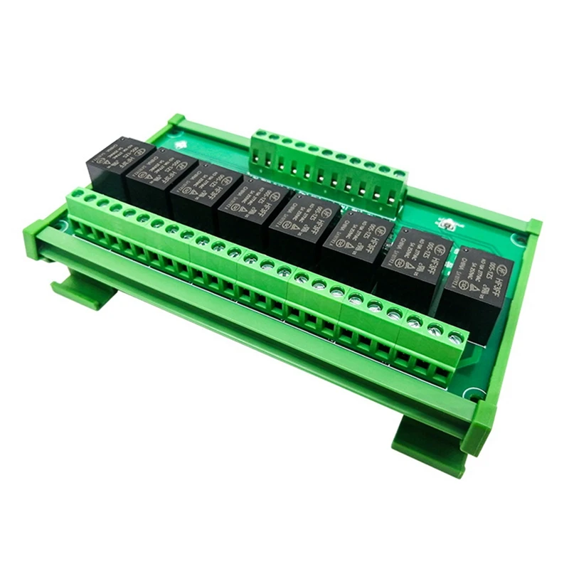 8 Way 5V/12V/24V High And Low Level Optocoupler Isolation Relay Control Module Single-Chip PLC Amplifier Board