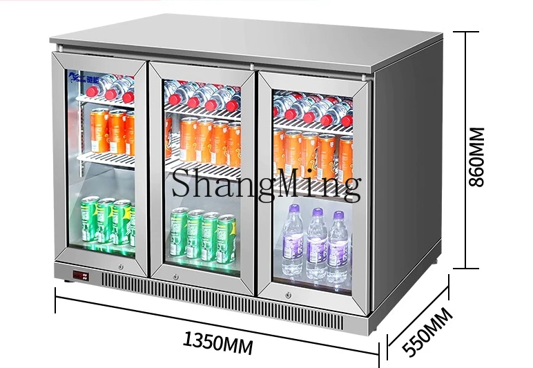ZYY bancone bar commerciale incorporato piccolo frigorifero vetrina refrigerata per la conservazione della freschezza a temperatura costante