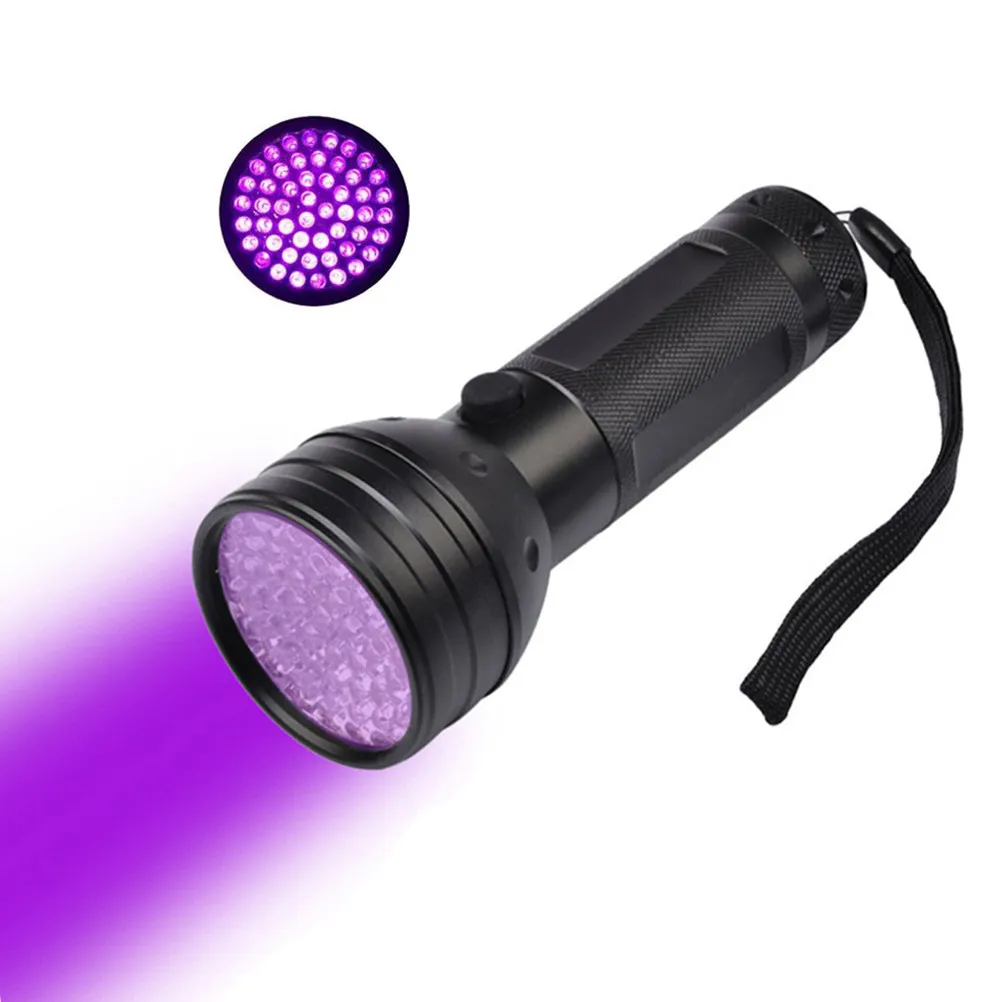 UV Black Light Flashlight 395nm 51 LED Pet Urine Stain Detector Aluminum Alloy Cleaning Tool