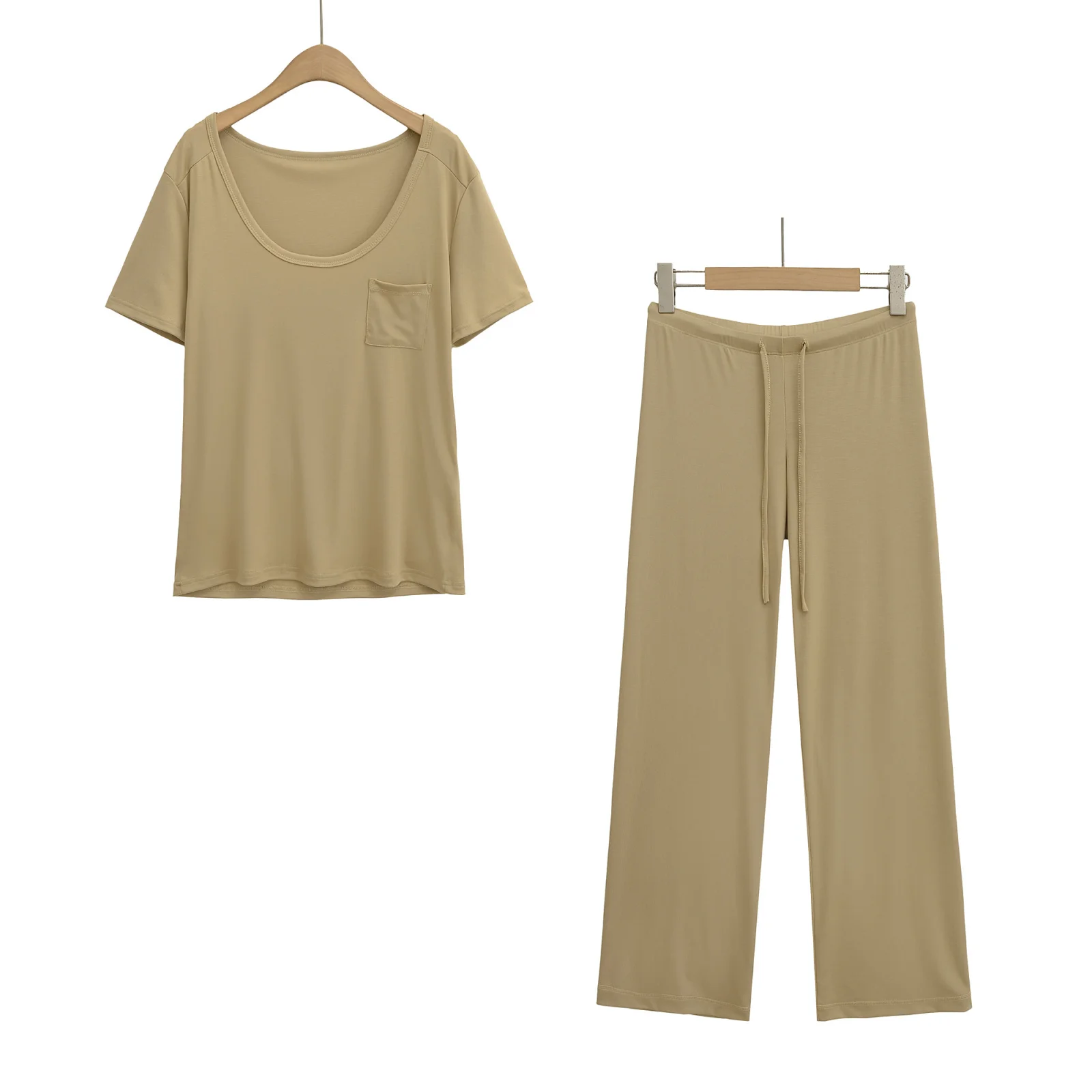 レディース カジュアル ルーズ オルト スヴェ T-irt ドストリング ラウンドネ サマー ローウエスト ドレープパンツ クールフィーリング ファイオン スレ