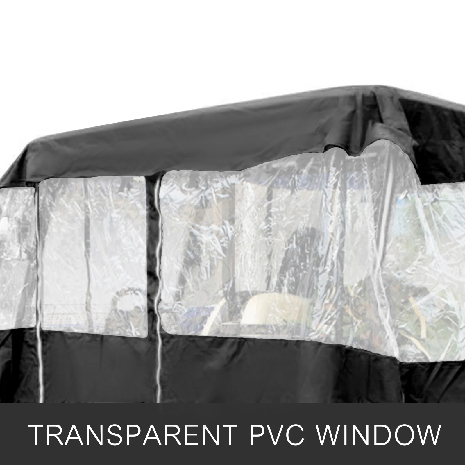 Golf Cart Enclosure, 4Person Golf Cart Cover, 4Sided Fairway Deluxe, 300D Waterproof Driving Enclosure With Transparent Windows
