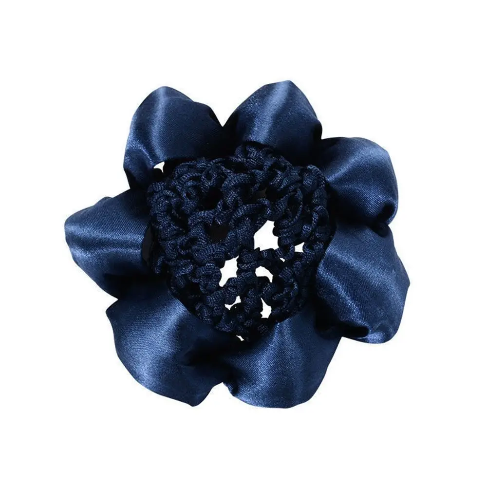 Elastic Tie อุปกรณ์เสริมผมพยาบาลเต้นรําสําหรับผู้หญิงสําหรับสาวเกาหลี Bun Snood ผู้ถือหางม้าผมสุทธิ Hairgrips ฝาครอบสุทธิ