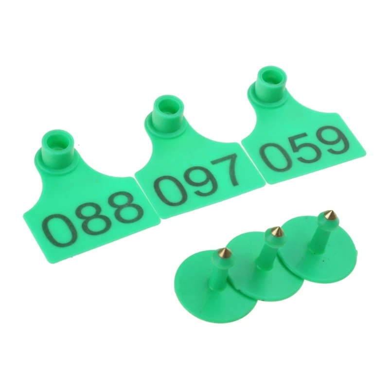 Number Plastics Tags Livestock Animal Ear Tags for Marking Pigs Cattle Sheep