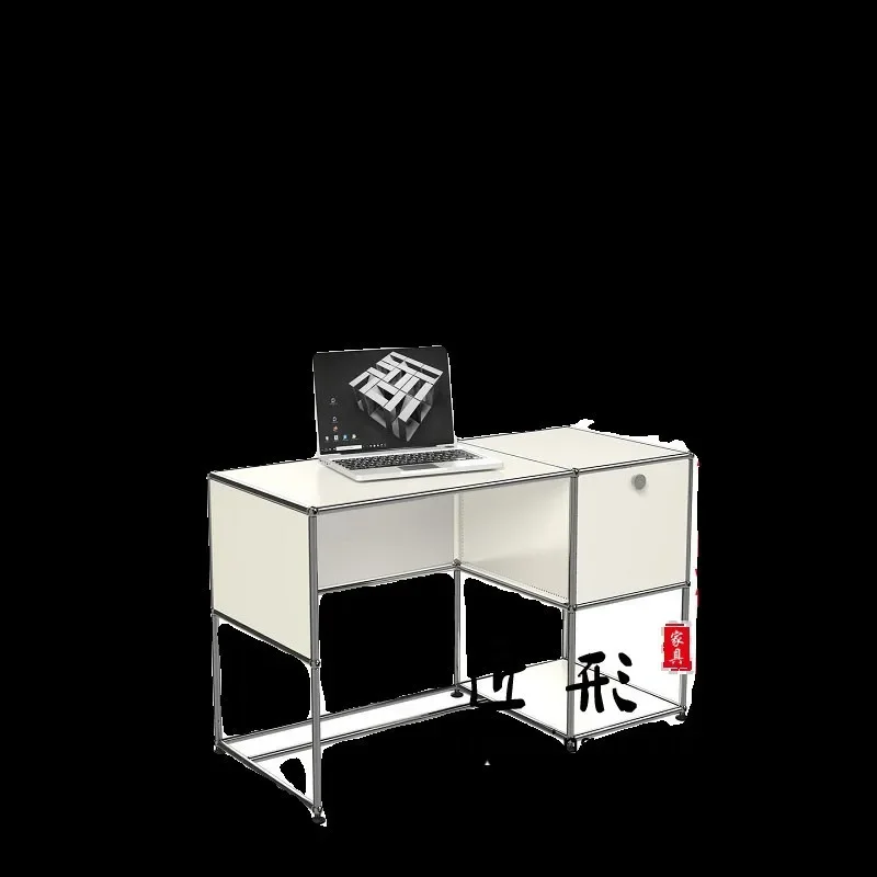 

stainless steel computer desk medieval module cabinet combination ins wind dresser light luxury desk