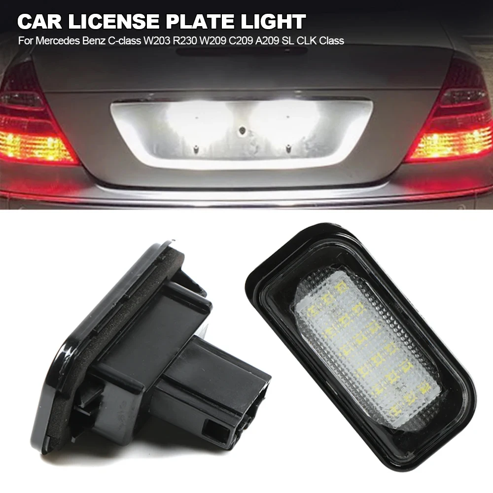 

For Mercedes Benz C-class W203 SL CLK Class 1/2PCS Car License Plate Light Car LED Canbus License Number Plate Light Assembly