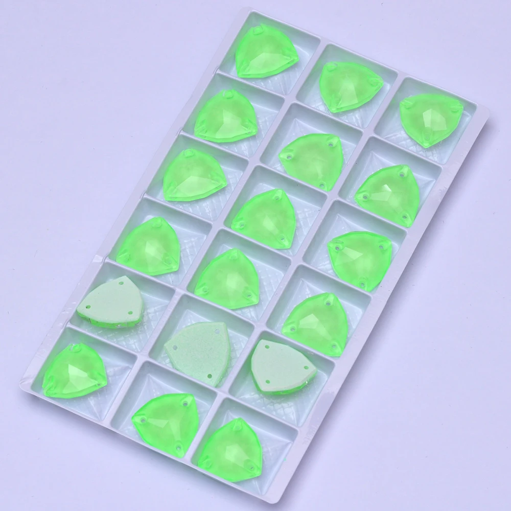 PUBRILEX Trilliant K9 Glas-Aufnähsteine mit Flacher Rückseite, Neonfarben, für DIY-Nähprojekte, Dekorative Kristallsteine für Taschen und Kleidung – Detail 6