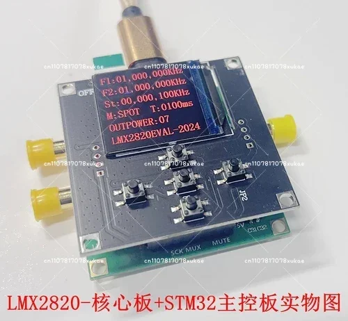 NEW Version LMX2820 5.65-11.3GHz High-power Output Board Low Phase Noise Source Evaluation Board Development Board