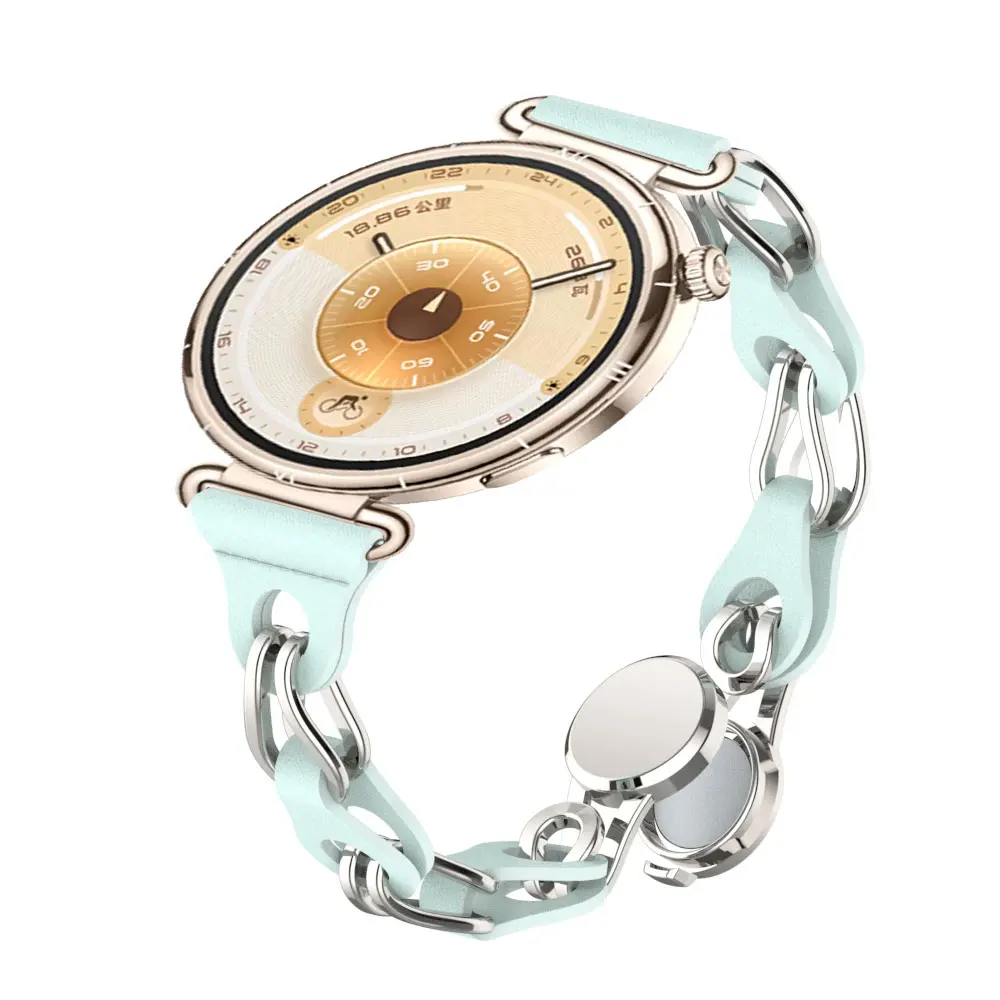 18 مللي متر 20 مللي متر 22 مللي متر الفرقة لهواوي GT4 5 6 41/46 مللي متر GT5pro 42 مللي متر حزام مغناطيسي ل Amazfit Bip5 6 غالاكسي ساعة 7 6 5 4 النساء سوار #4