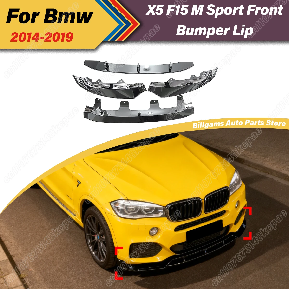 

For BMW X5 F15 2014 2015 2016 2017 2018 2019 M Sport Car Front Bumper Lower Lip Protective Cover Splitter Decoration Body Kit